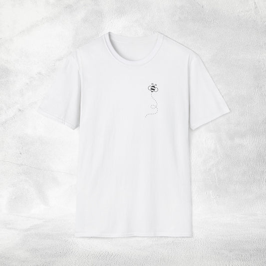 womans nature inspired shirt bee