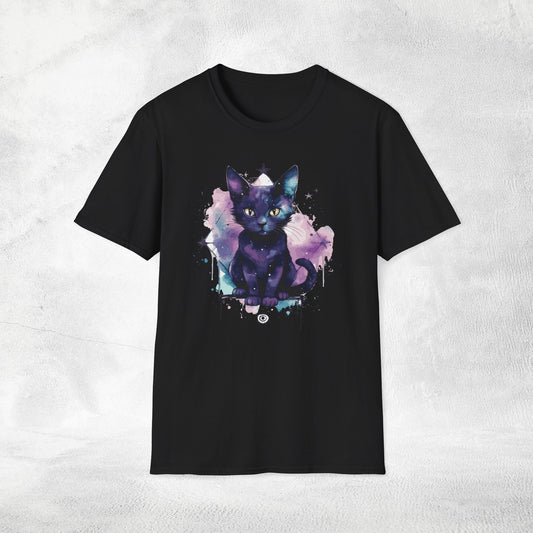 Unisex Gothic Shirt Pastel Black Cat