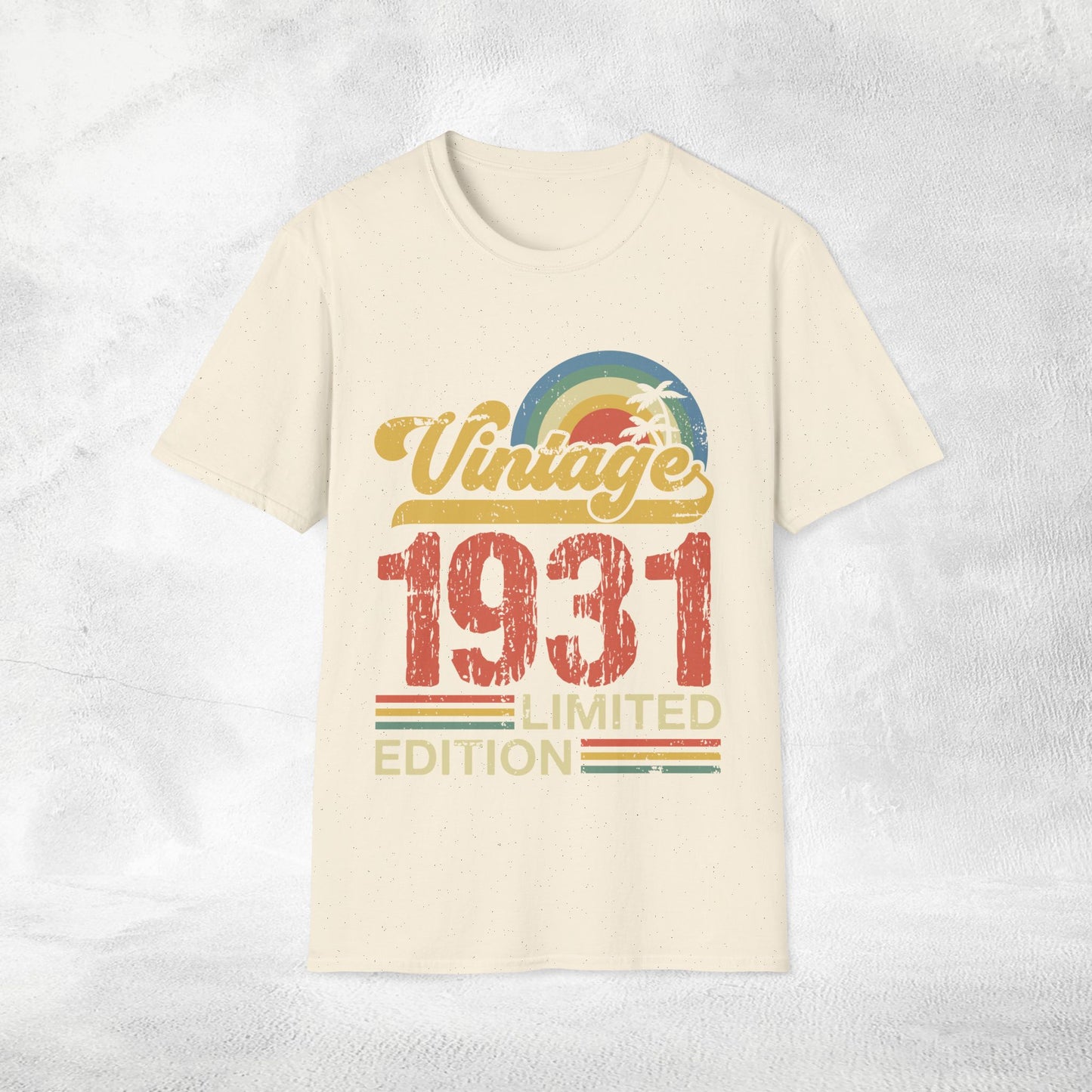 Unisex year of birth shirt 1931