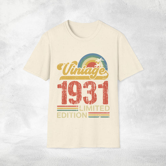 Unisex year of birth shirt 1931