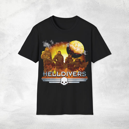 Unisex gaming shirt Helldivers
