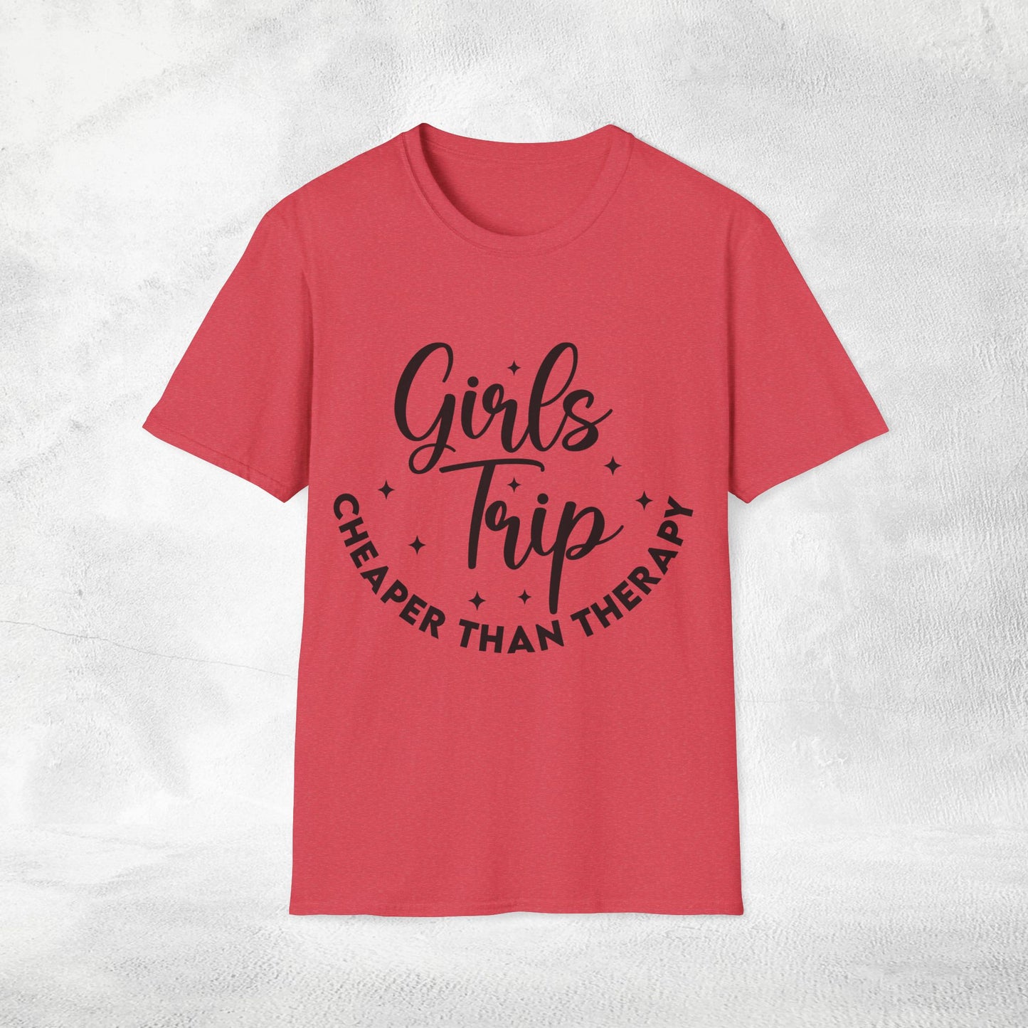 womens shirt girls trip cheaper than therapy