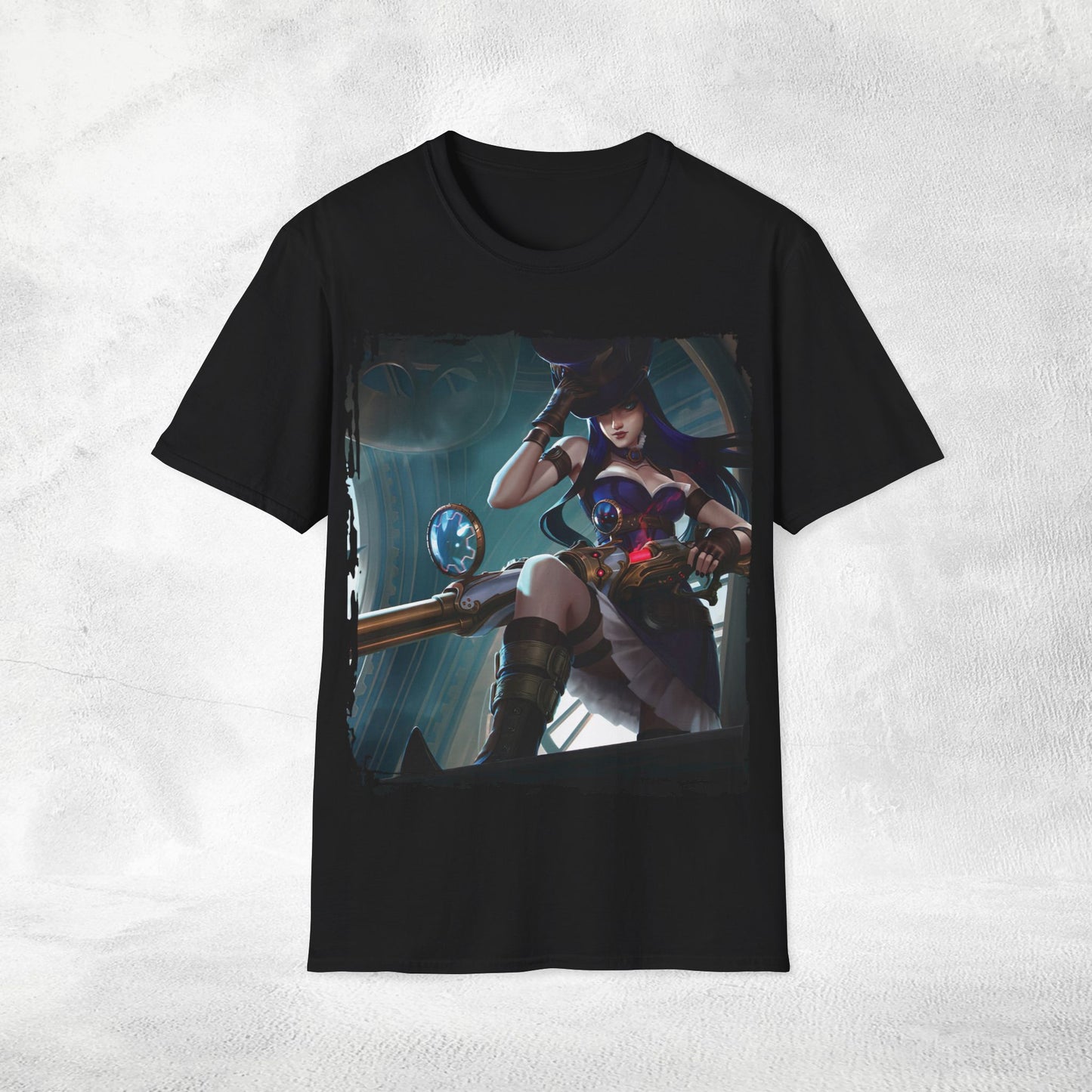 Unisex gaming shirt Caitlyn Arcane League of Legends