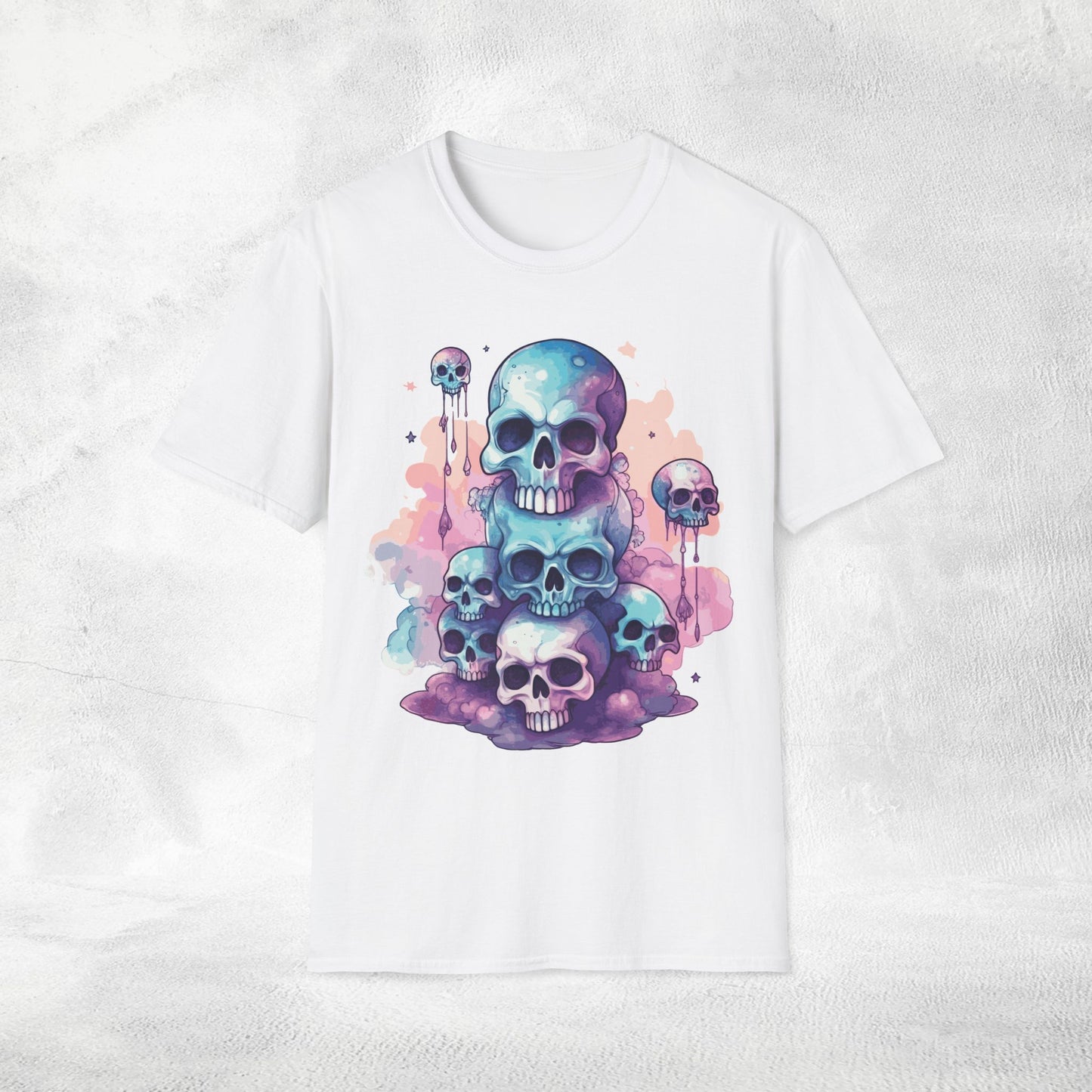 Unisex Gothic Shirt Pastel Skull