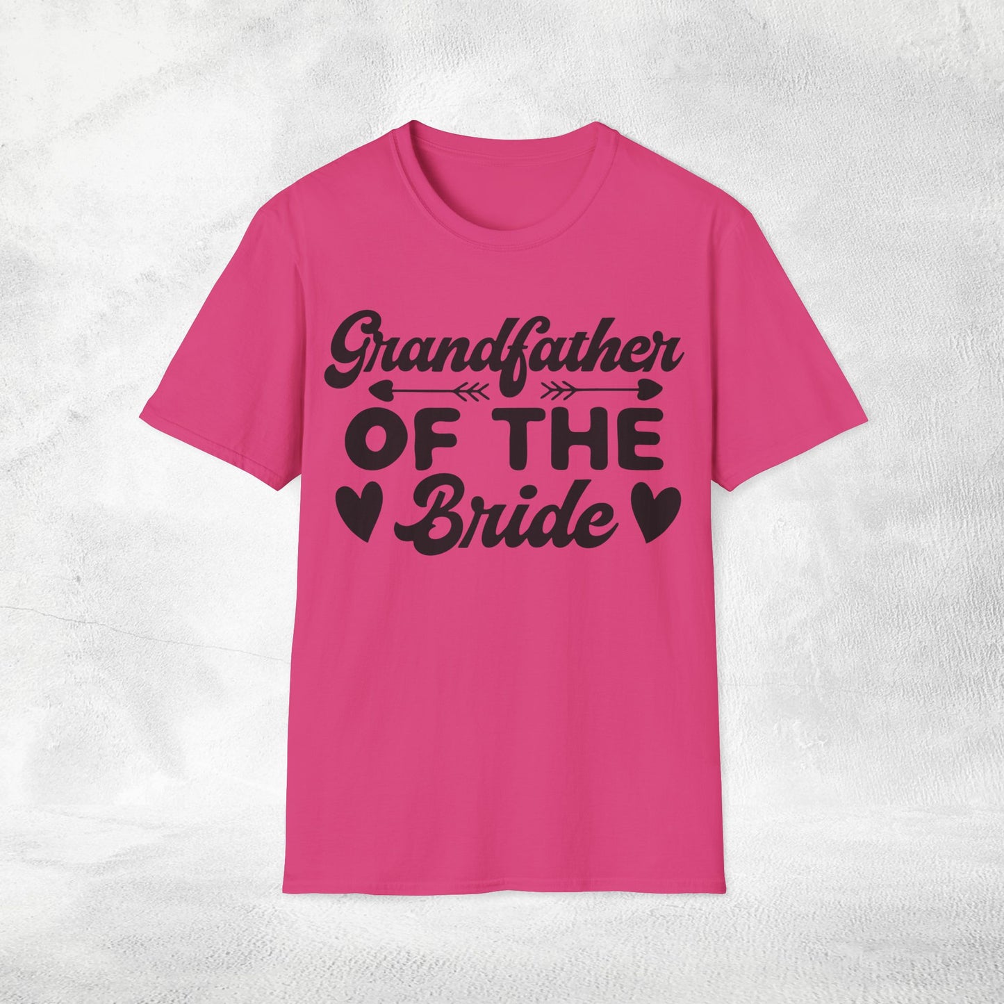 Mens T-Shirt grandfather of the bride bachelorette party