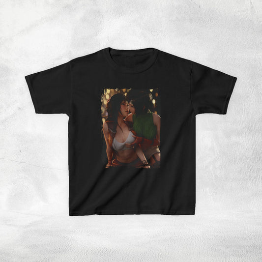 Kids gaming shirt Final Fantasy Yuffie Kisaragi and Tifa Lockhart