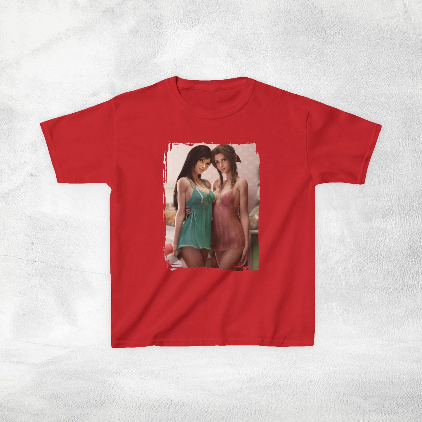 Kids gaming shirt Final Fantasy Tifa Lockhart and Aerith Gainsborough
