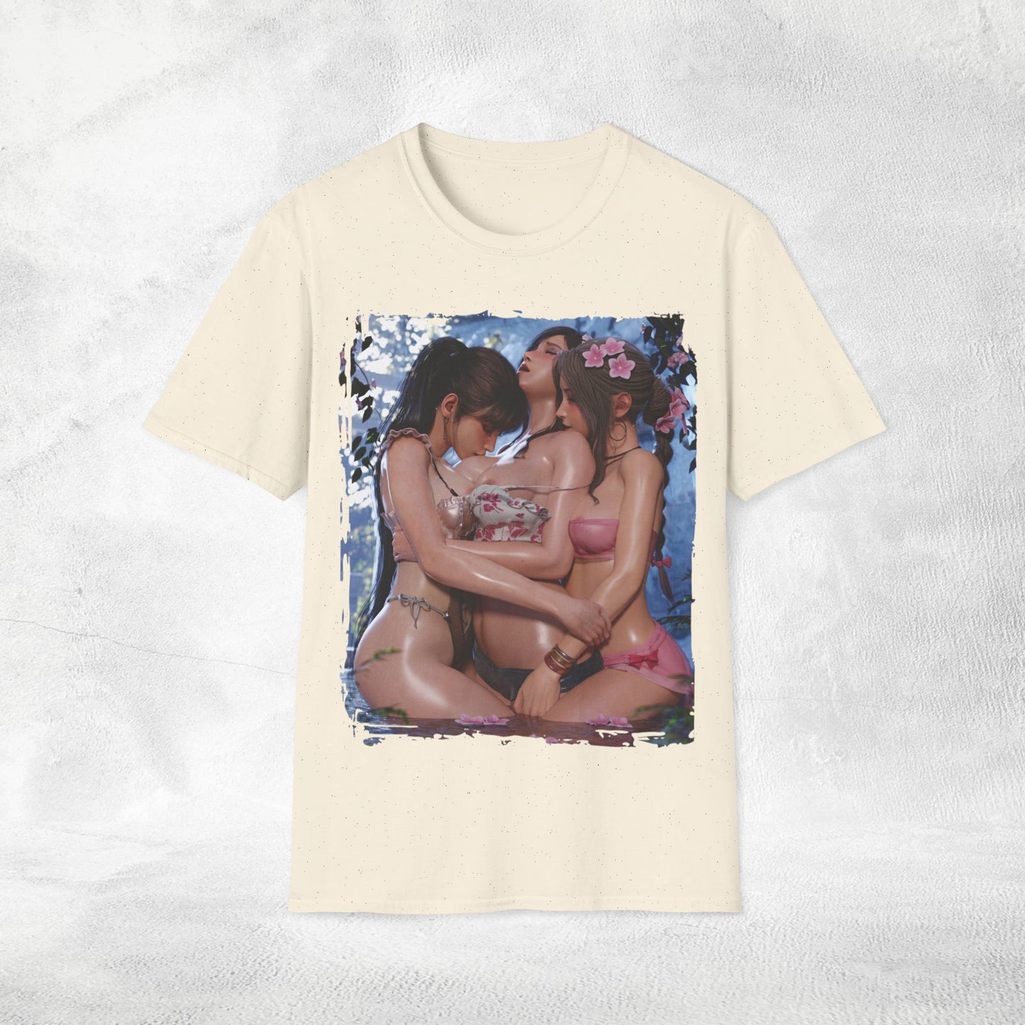 Unisex Gaming shirt Final Fantasy / Stellar Blade Aerith Gainsborough Tifa Lockhart and Eve