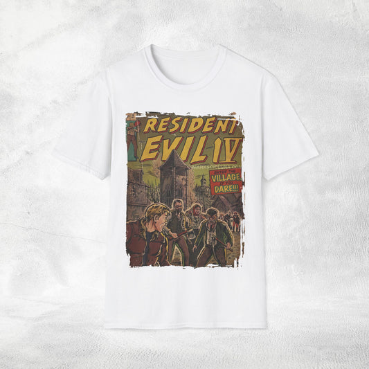 Unisex gaming shirt Resident Evil 4 Retro Comic