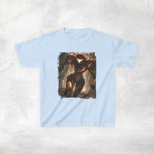Kids  gaming shirt Samus Aran