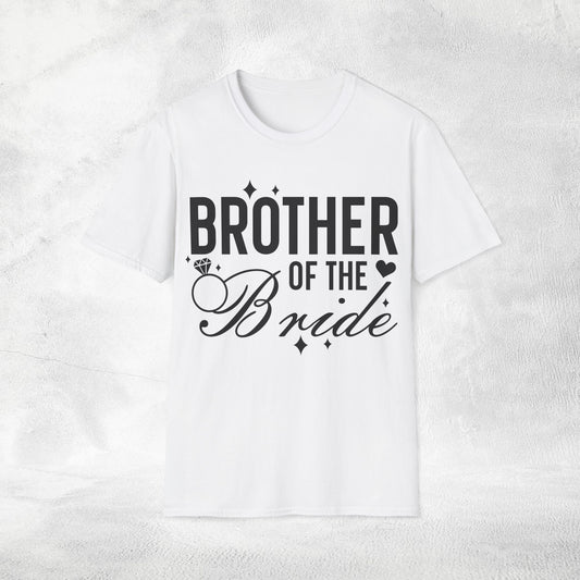 Mens T-Shirt brother of the bride bachelorette party