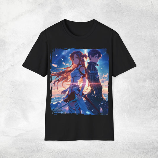 Unisex anime shirt Kazuto Kirigaya / Kirito and Asuna Yuuki