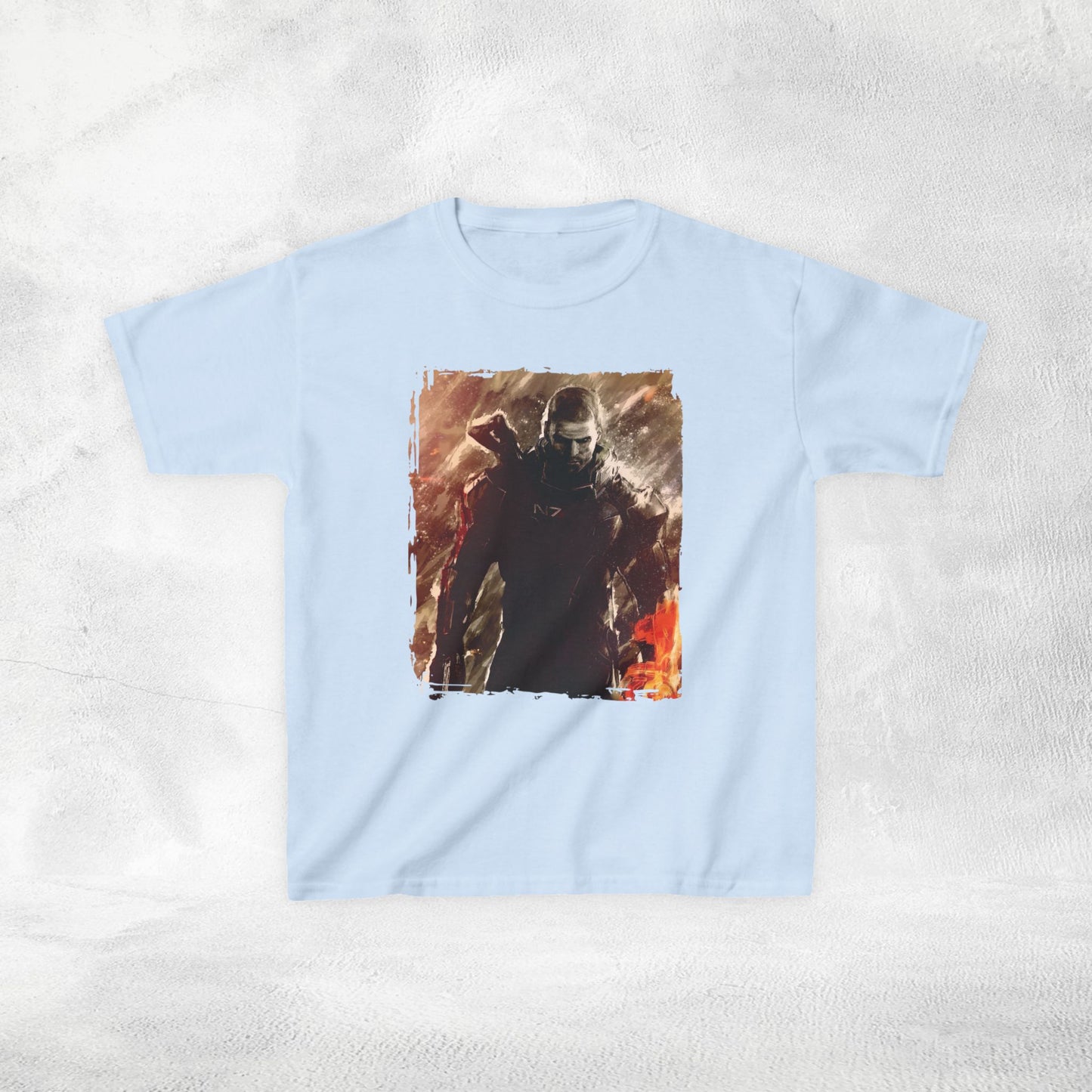 Kids gaming shirt Mass Effect Shepard