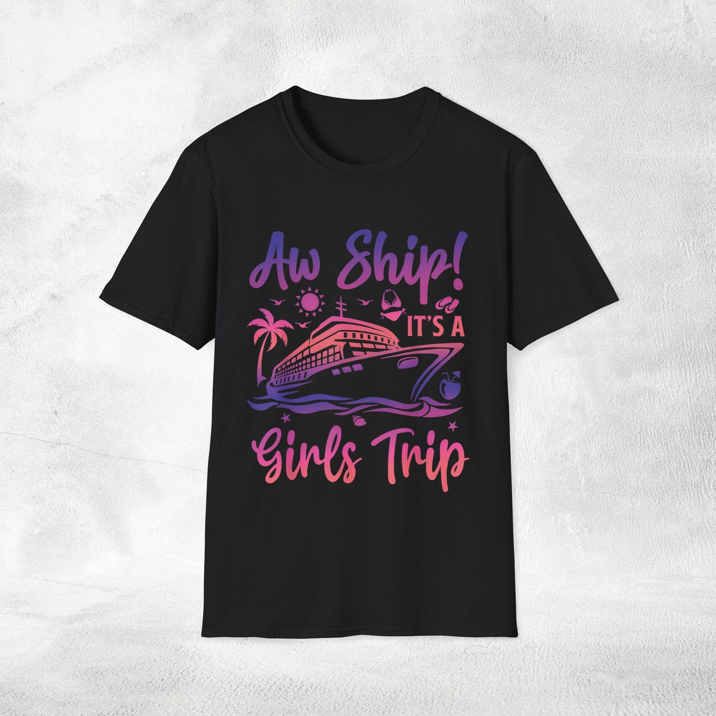 Womens T-shirt girls trip Aw Ship