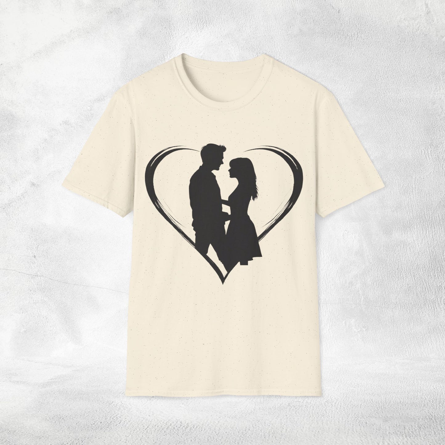Unisex couples T-Shirt heart