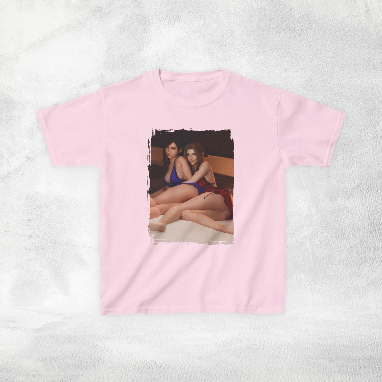 Kids gaming shirt Final Fantasy Aerith and Tifa