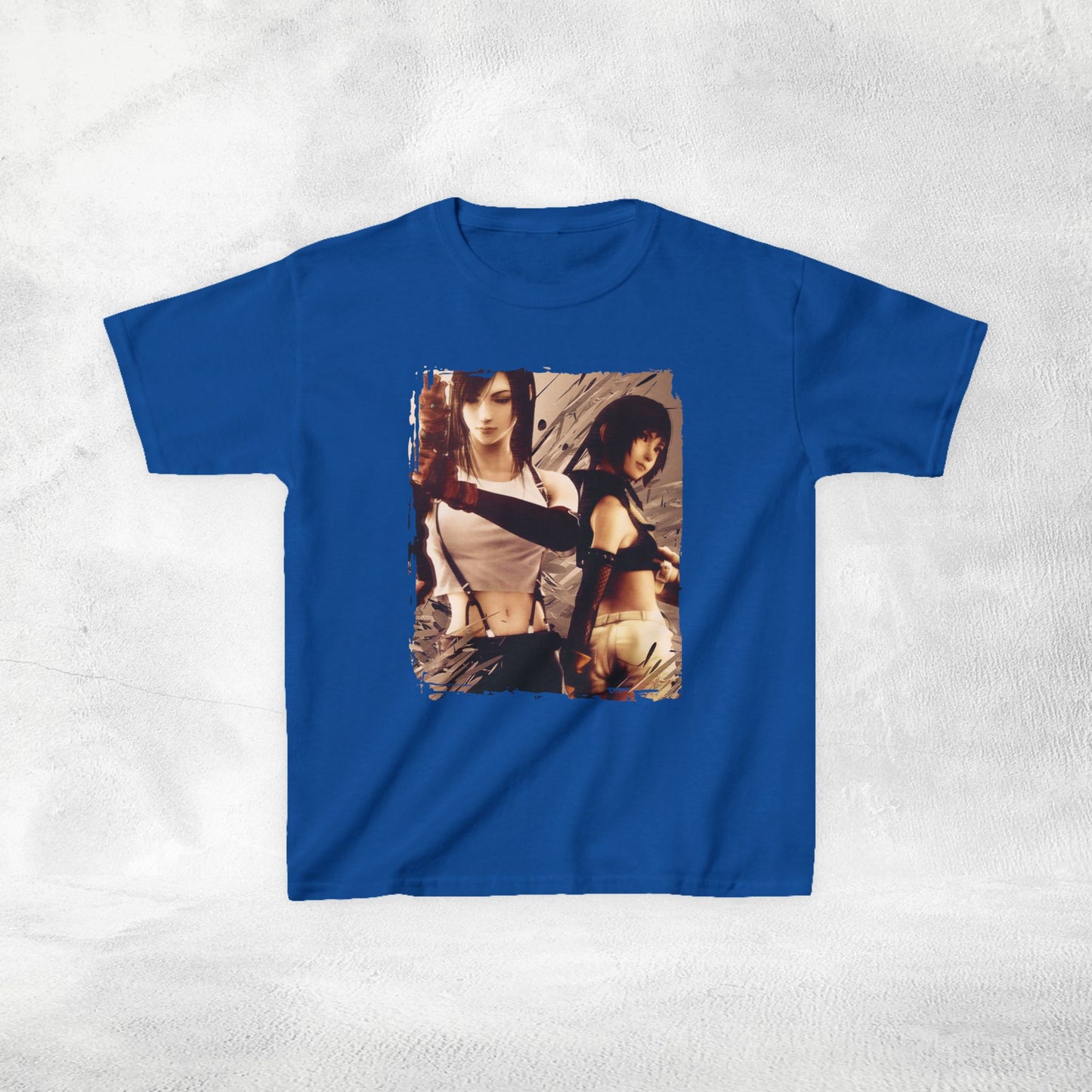 Kids  gaming shirt Final Fantasy Tifa Lockhart and Yuffie Kisaragi
