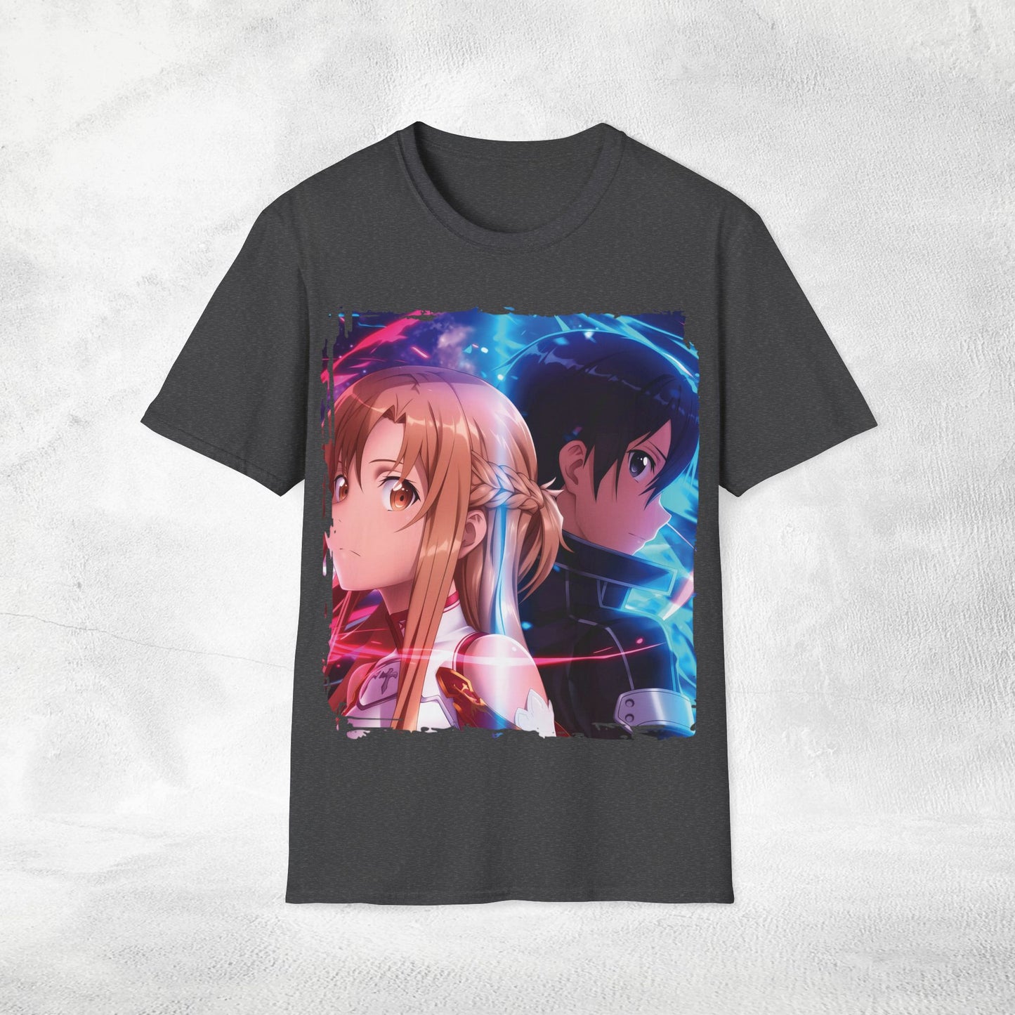 Unisex anime shirt Kazuto Kirigaya / Kirito and Asuna Yuuki