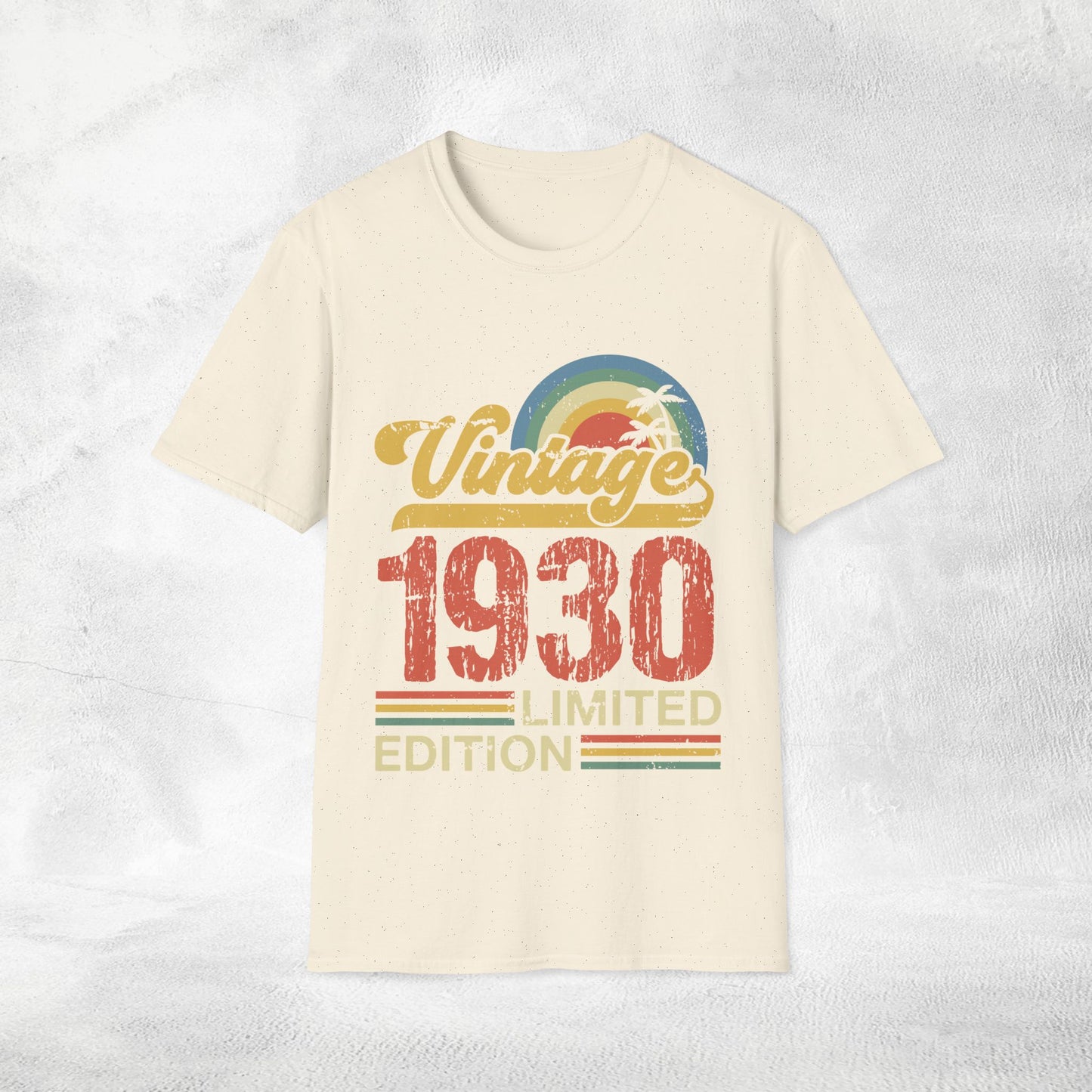 Unisex year of birth shirt 1930