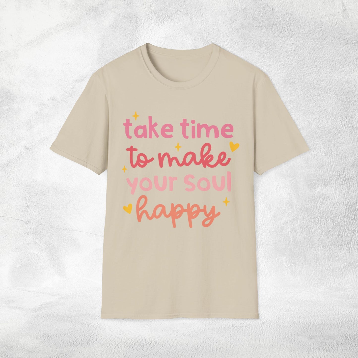 Womens Yoga shirt take time to make your soul hapy