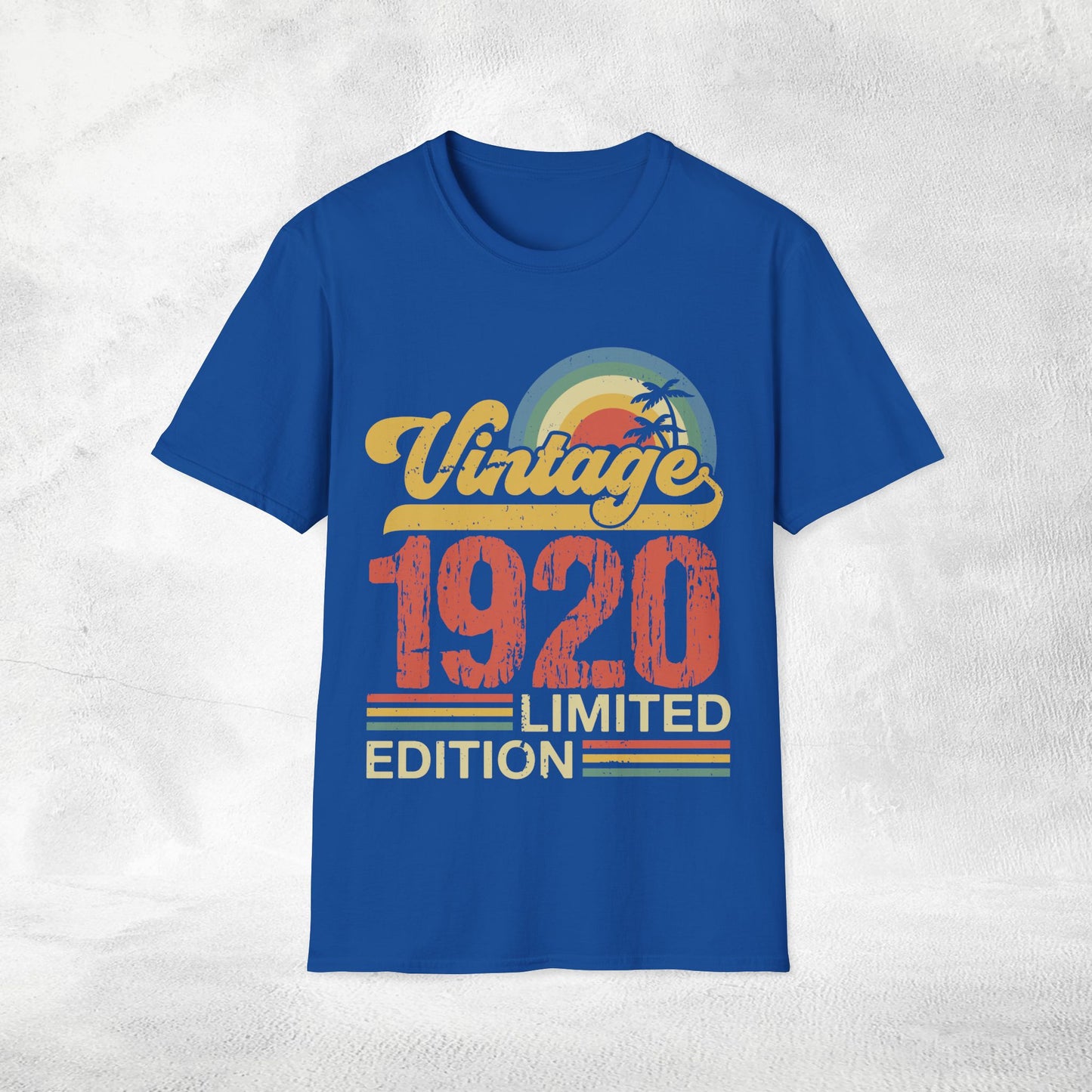 Unisex year of birth shirt 1920