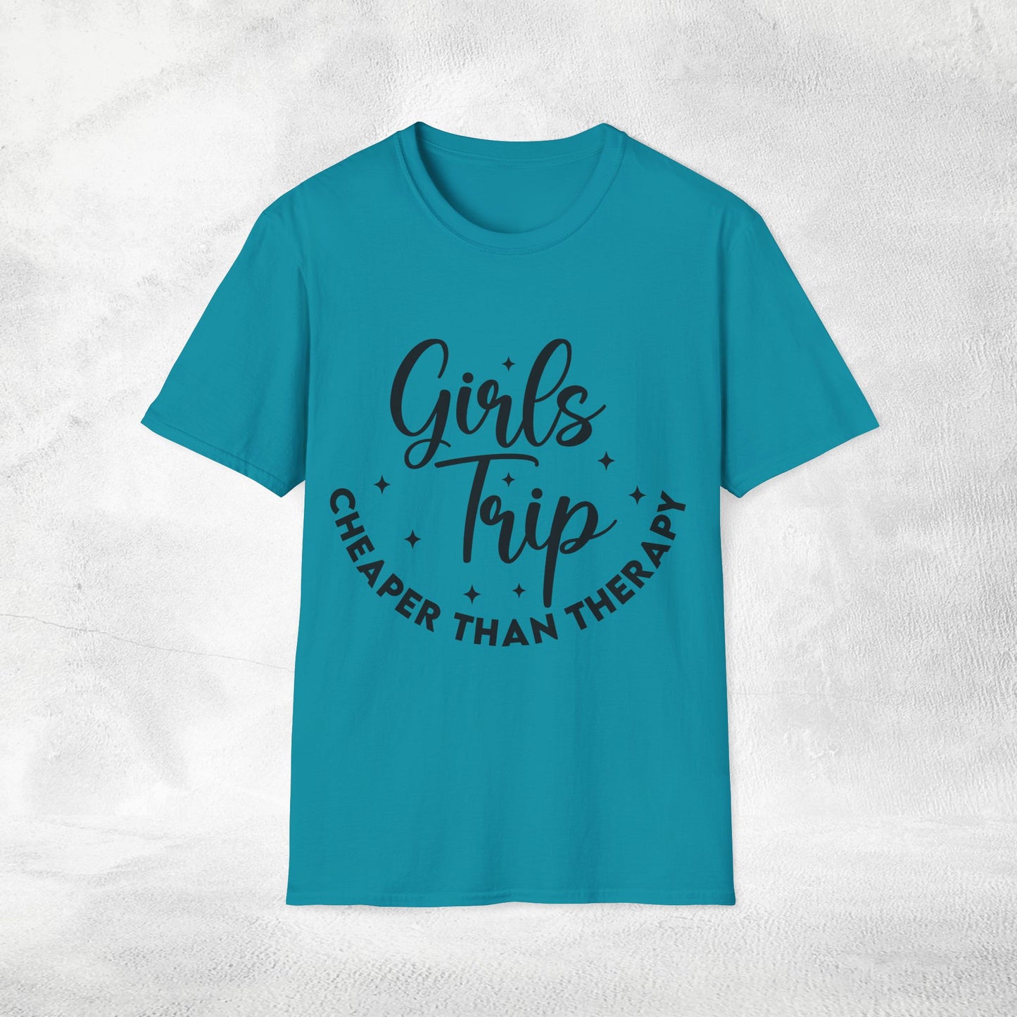 womens shirt girls trip cheaper than therapy