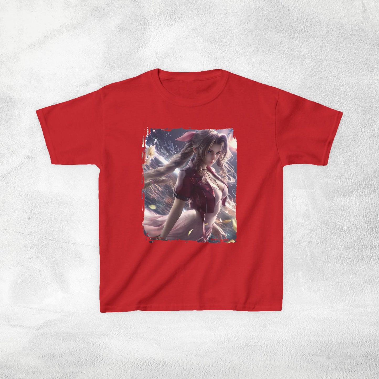 Kids  gaming shirt Final Fantasy Aerith Gainsborough