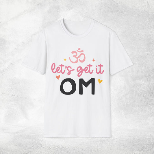 Womens Yoga shirt letss get it om