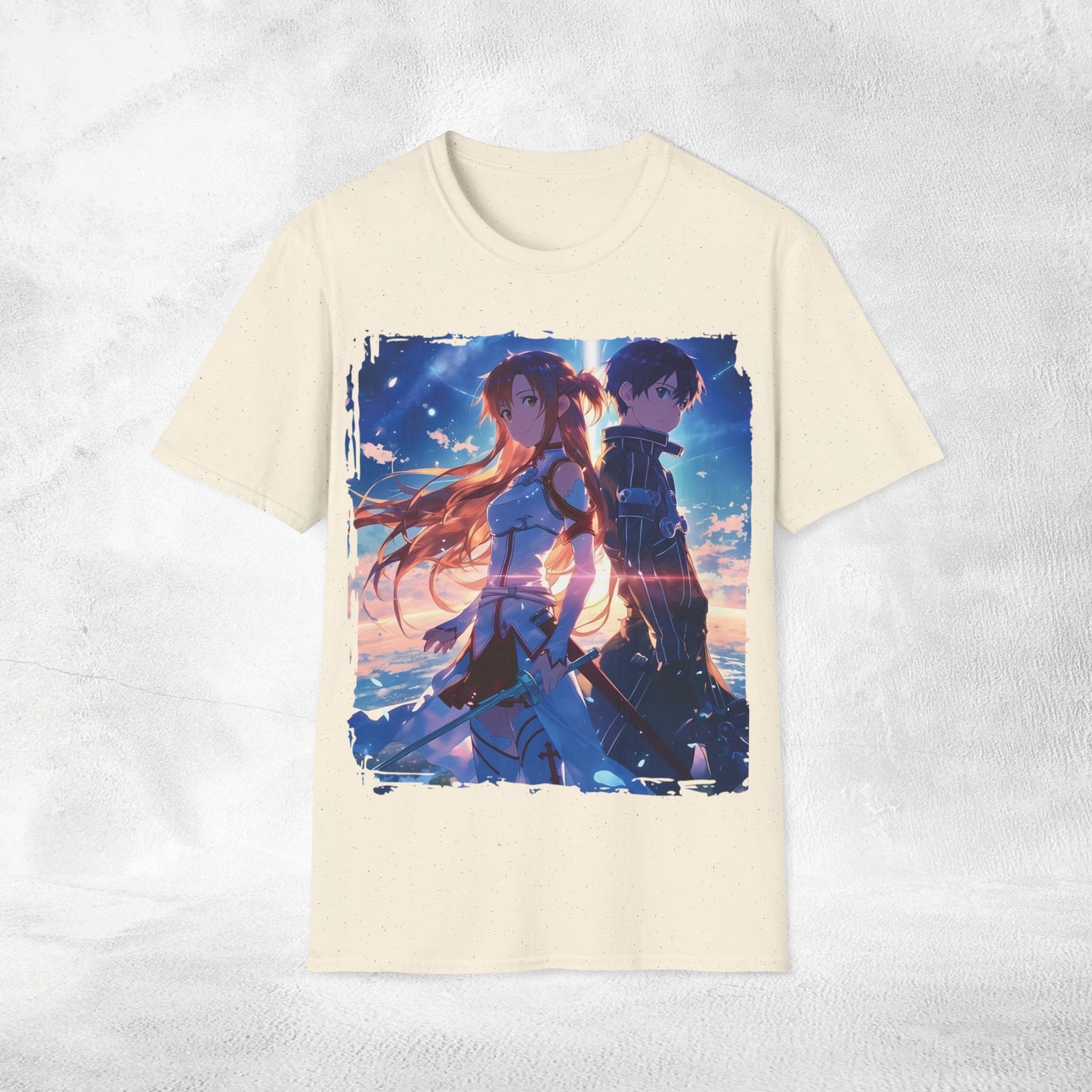Unisex Anime shirt Kazuto Kirigaya / Kirito and Asuna Yuuki