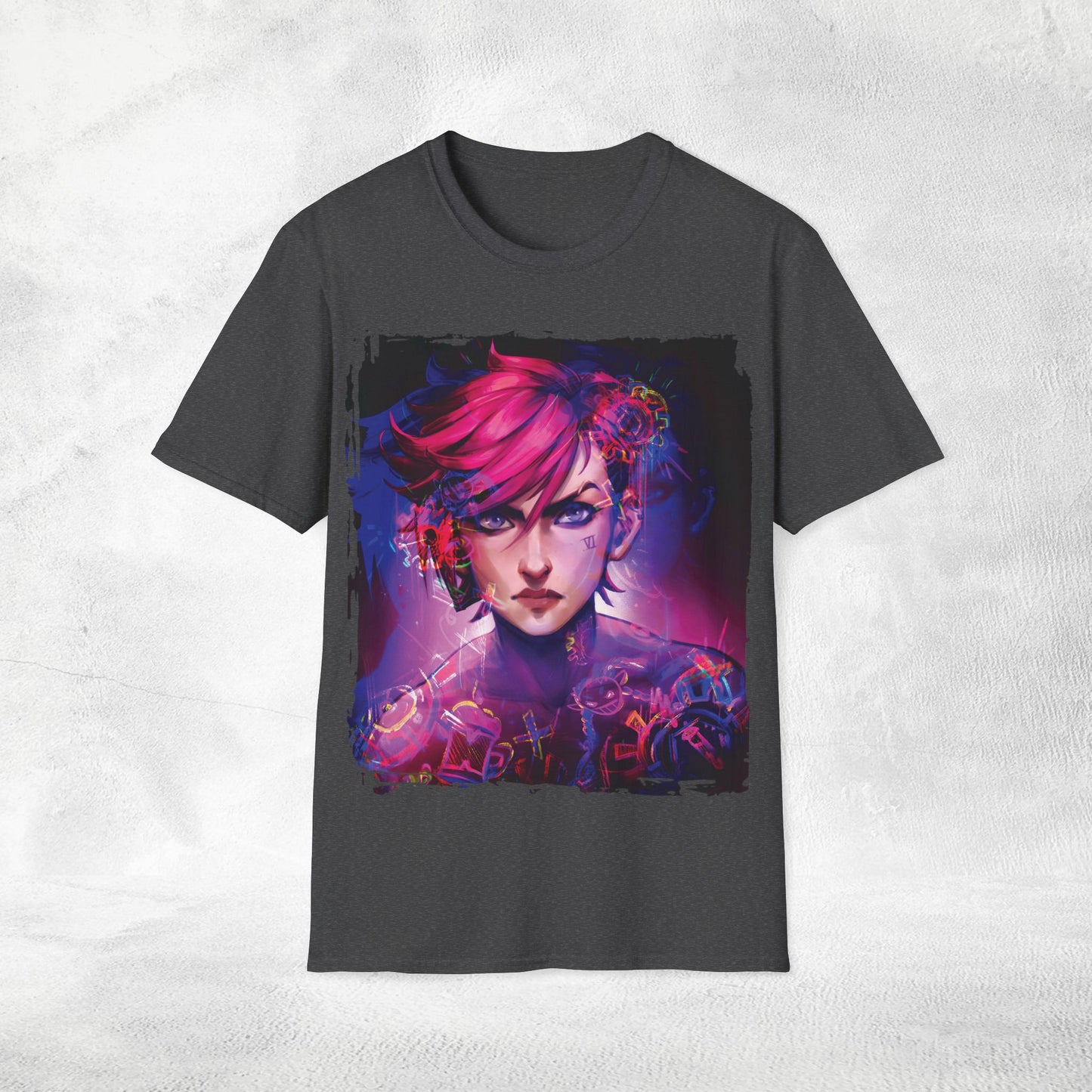 Unisex Gaming shirt Arcane Series LOL Vi
