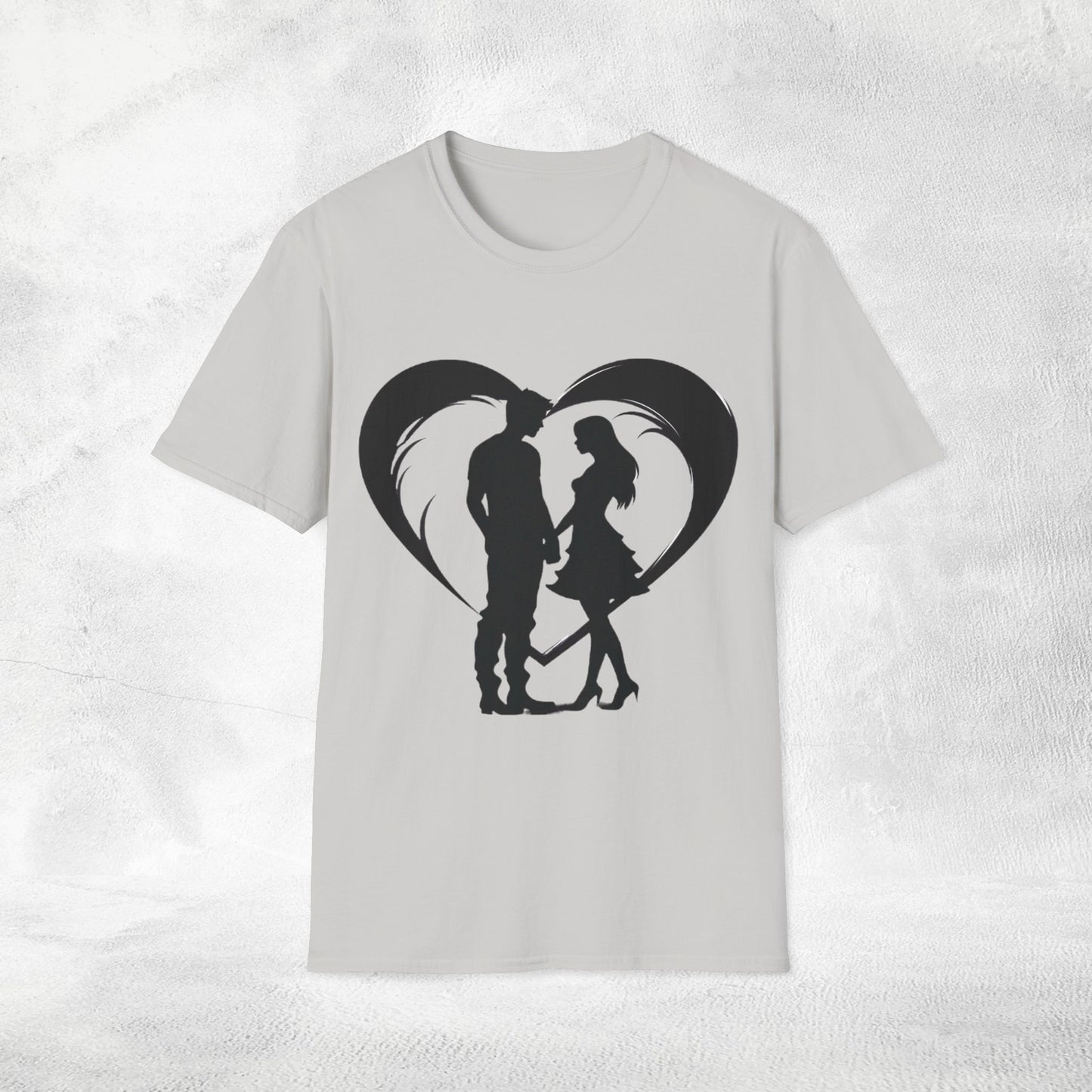 Unisex couples T-Shirt heart