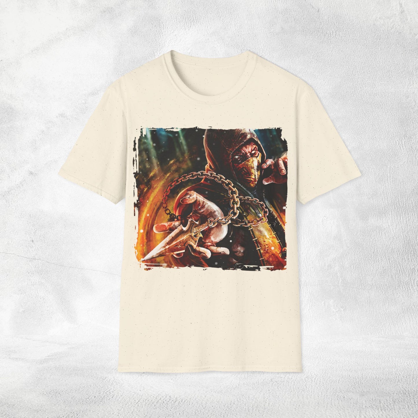 Unisex gaming shirt Mortal Kombat Scorpion