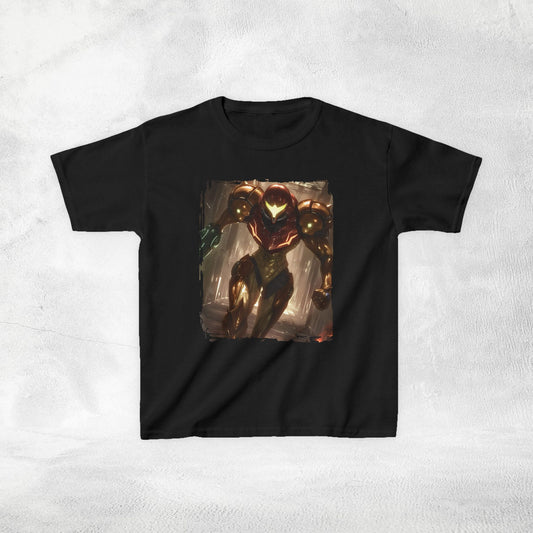 Kids  gaming shirt Samus Aran