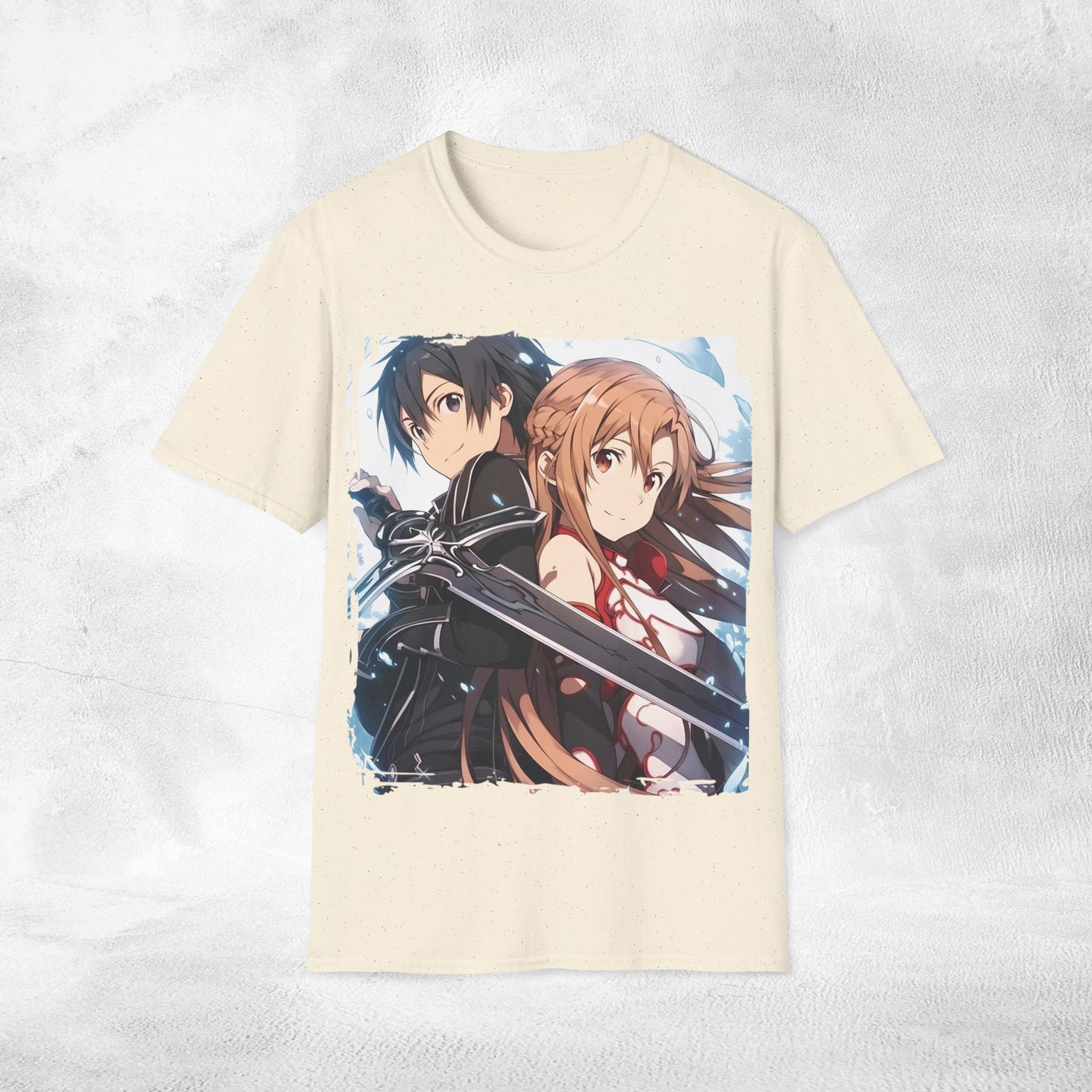 Unisex Anime shirt Kazuto Kirigaya / Kirito and Asuna Yuuki