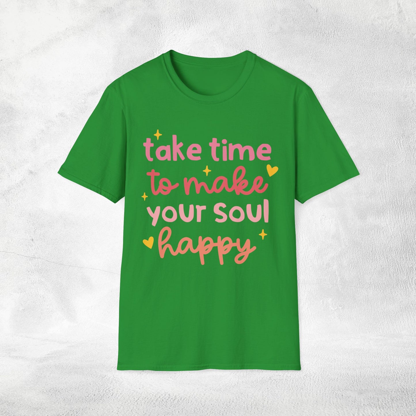 Womens Yoga shirt take time to make your soul hapy