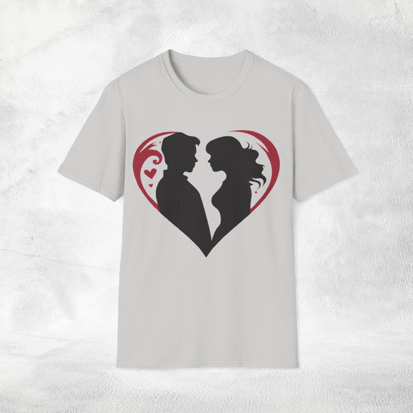 Unisex couples T-Shirt heart