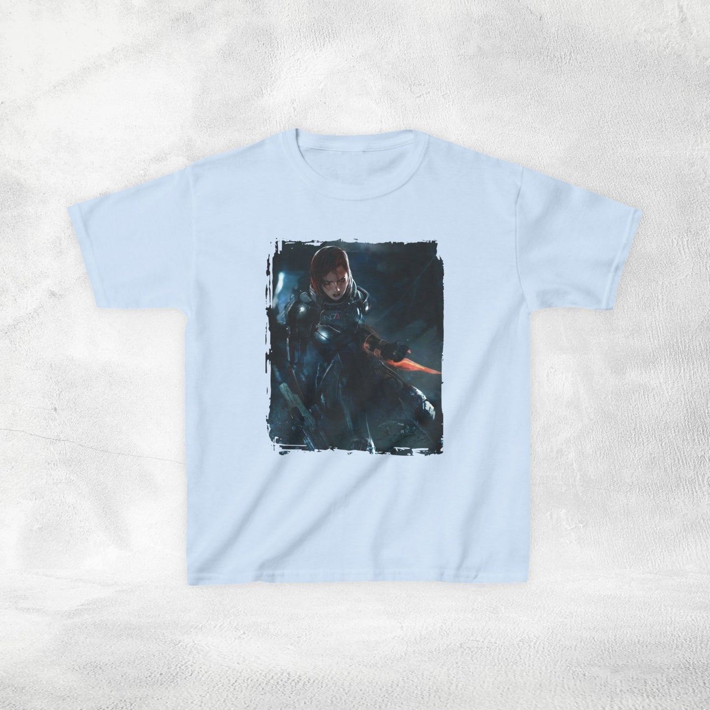 Kids gaming shirt Mass Effect Shepard