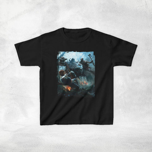 Kids  gaming shirt Kratos