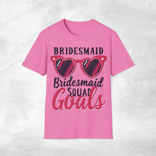 Women's T-Shirt Bridesmaid Squad Goals bachelorette party