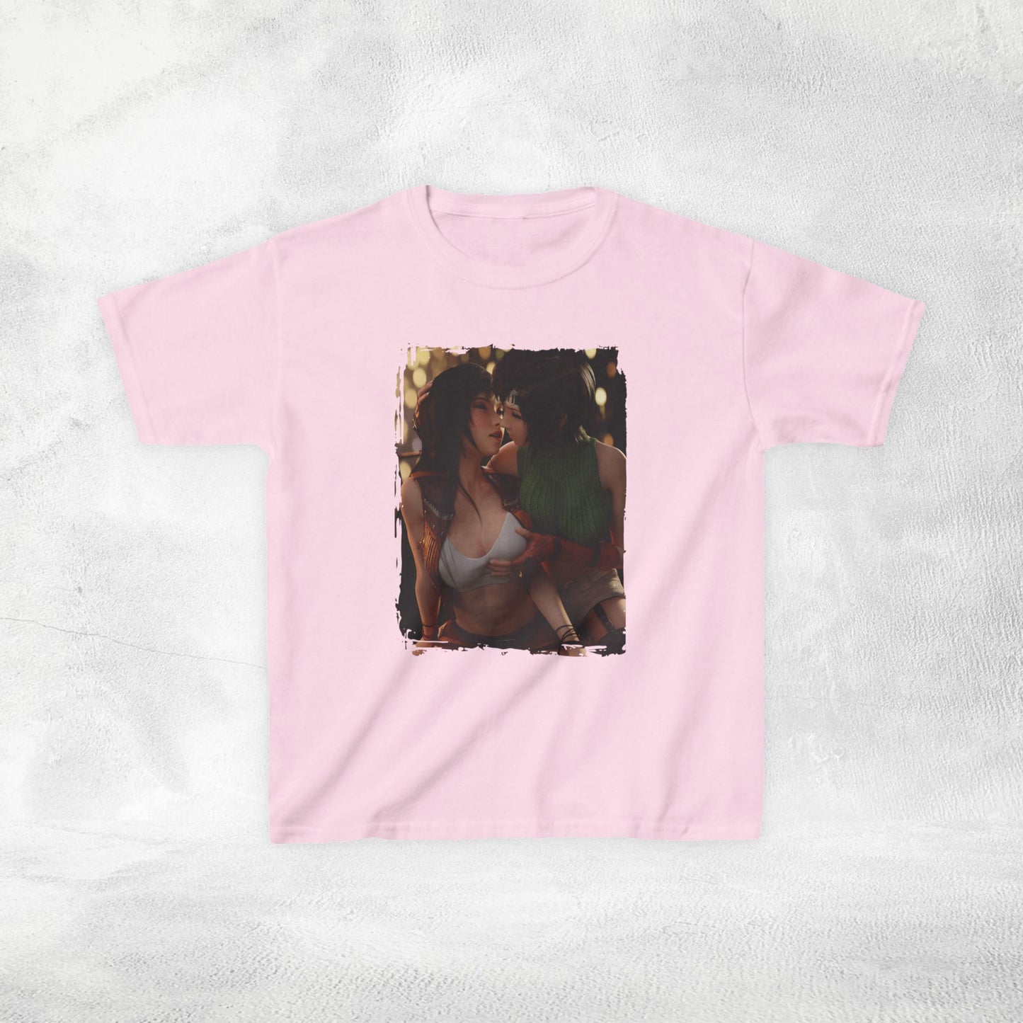 Kids gaming shirt Final Fantasy Yuffie Kisaragi and Tifa Lockhart