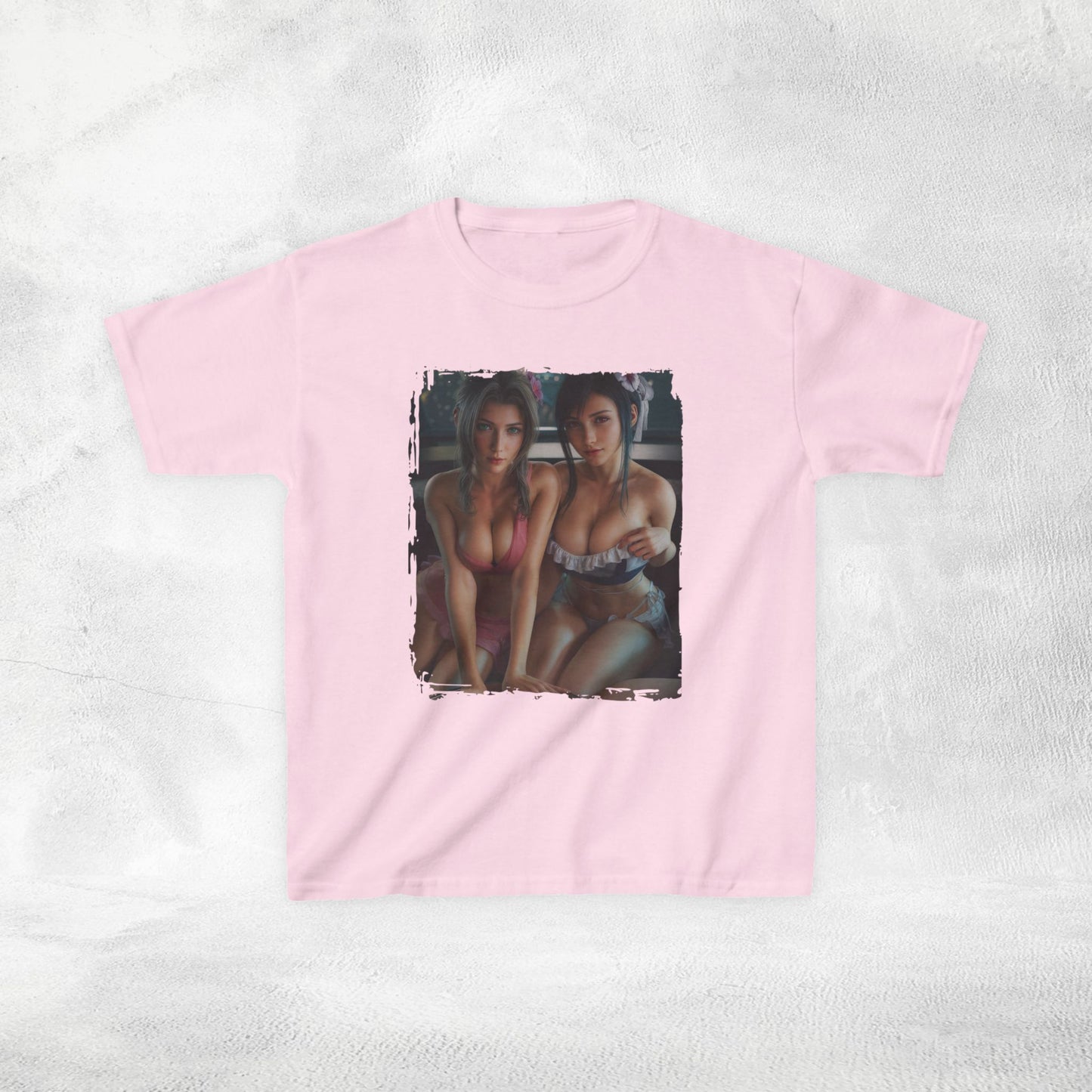 Kids gaming shirt Final Fantasy Tifa Lockhart and Aerith Gainsborough