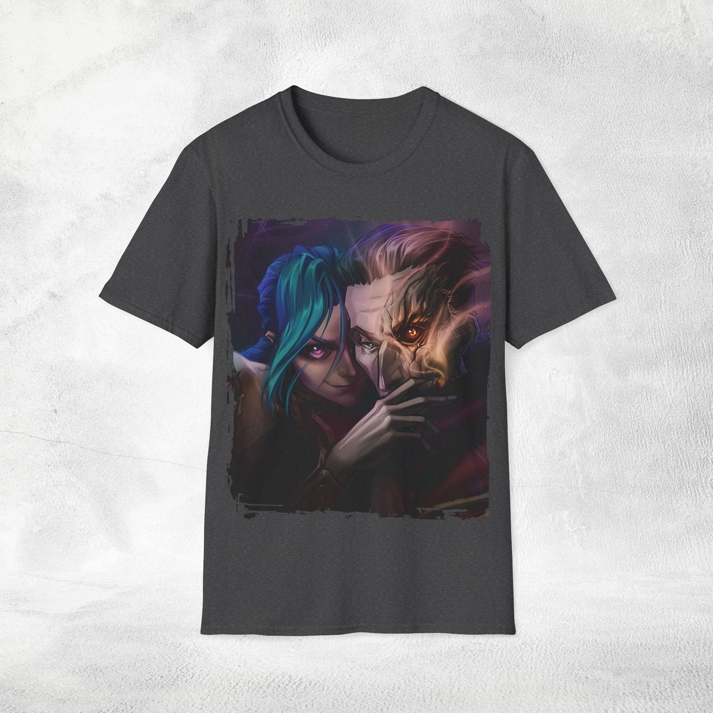 Unisex Gaming shirt Arcane Series LOL Jinx and Silco