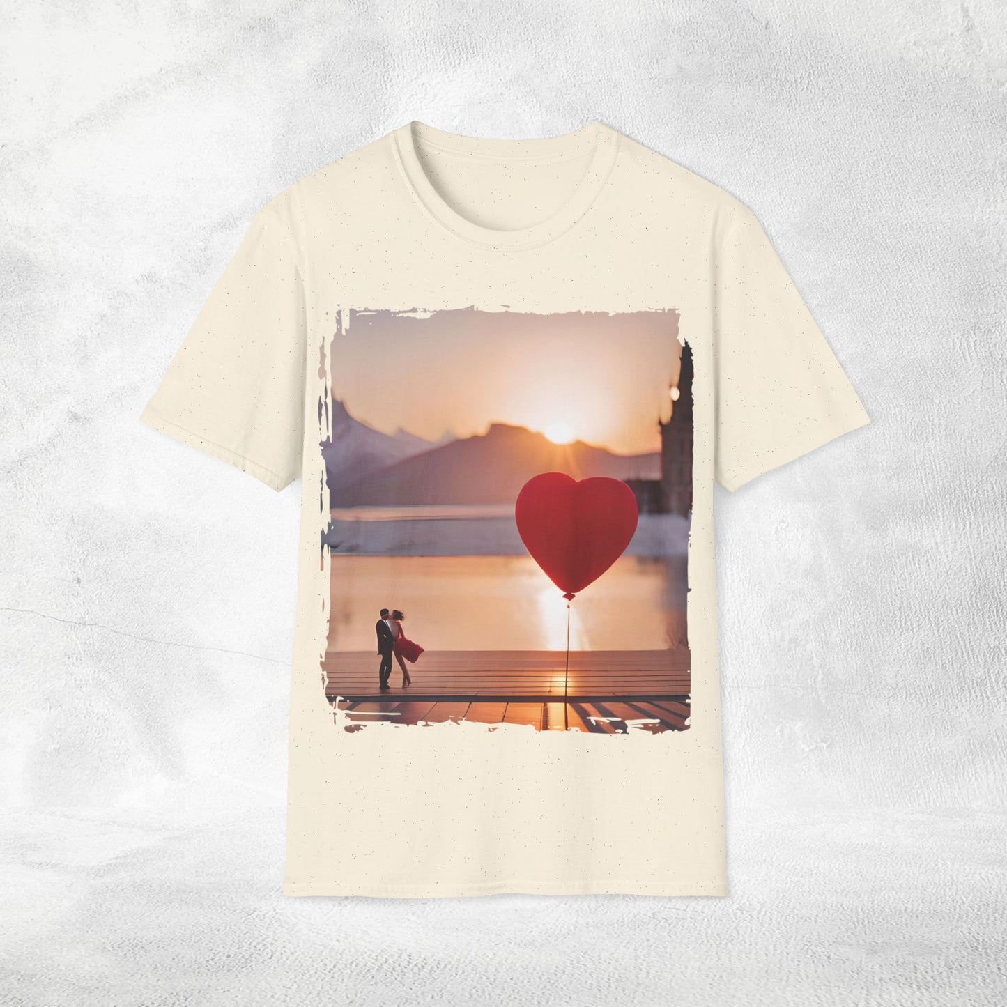 Unisex couples T-Shirt hearts