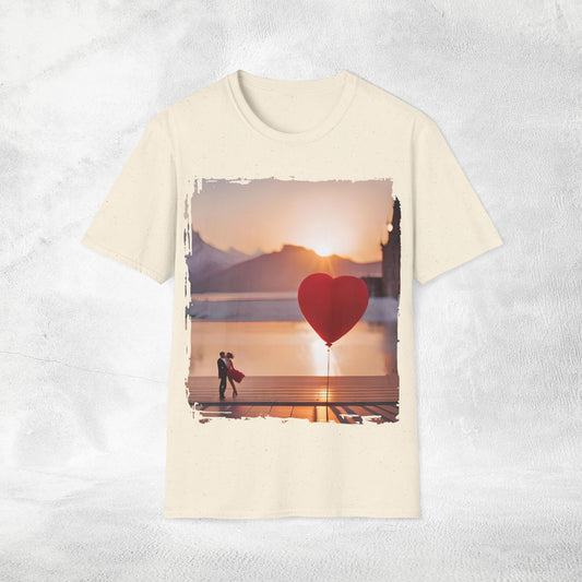 Unisex couples T-Shirt hearts