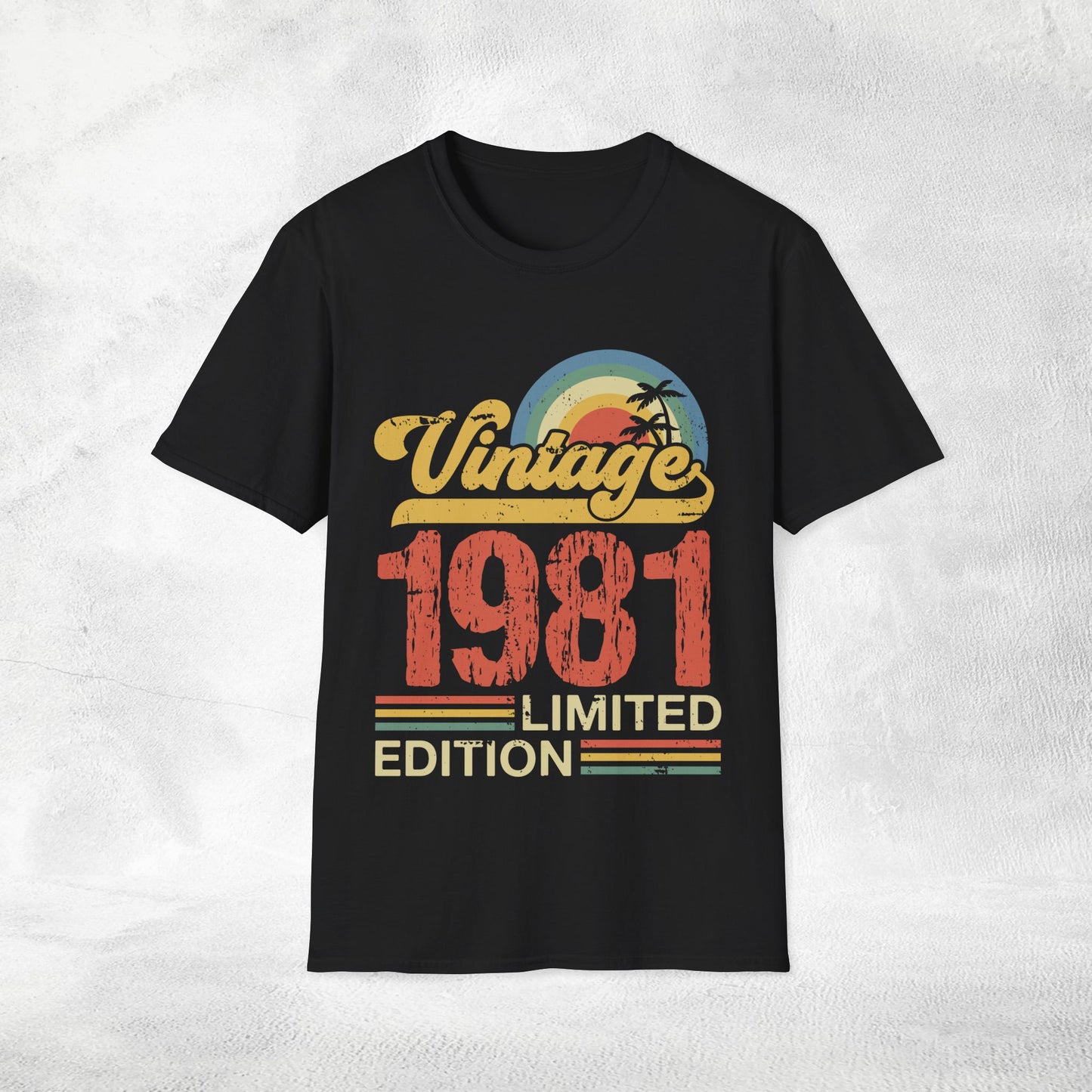 Unisex year of birth shirt 1981