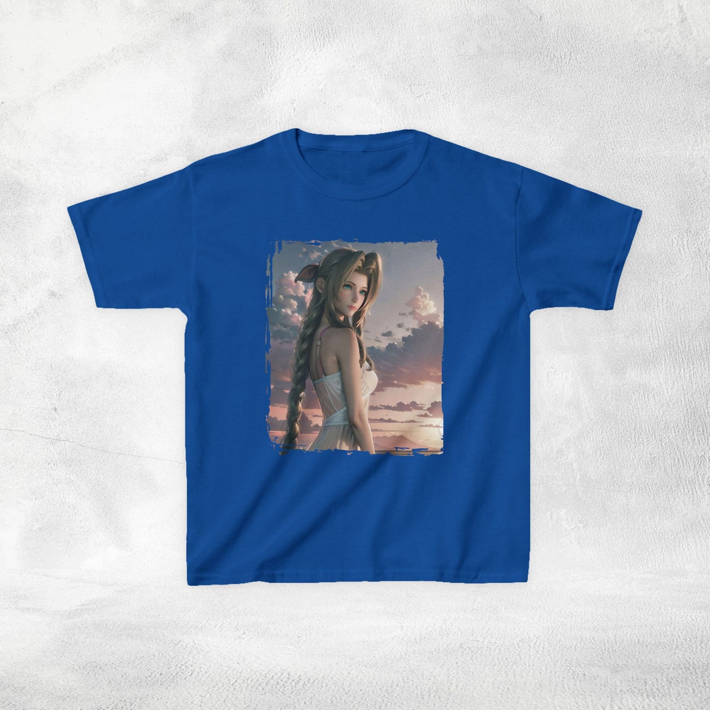 Kids  gaming shirt Final Fantasy Aerith Gainsborough