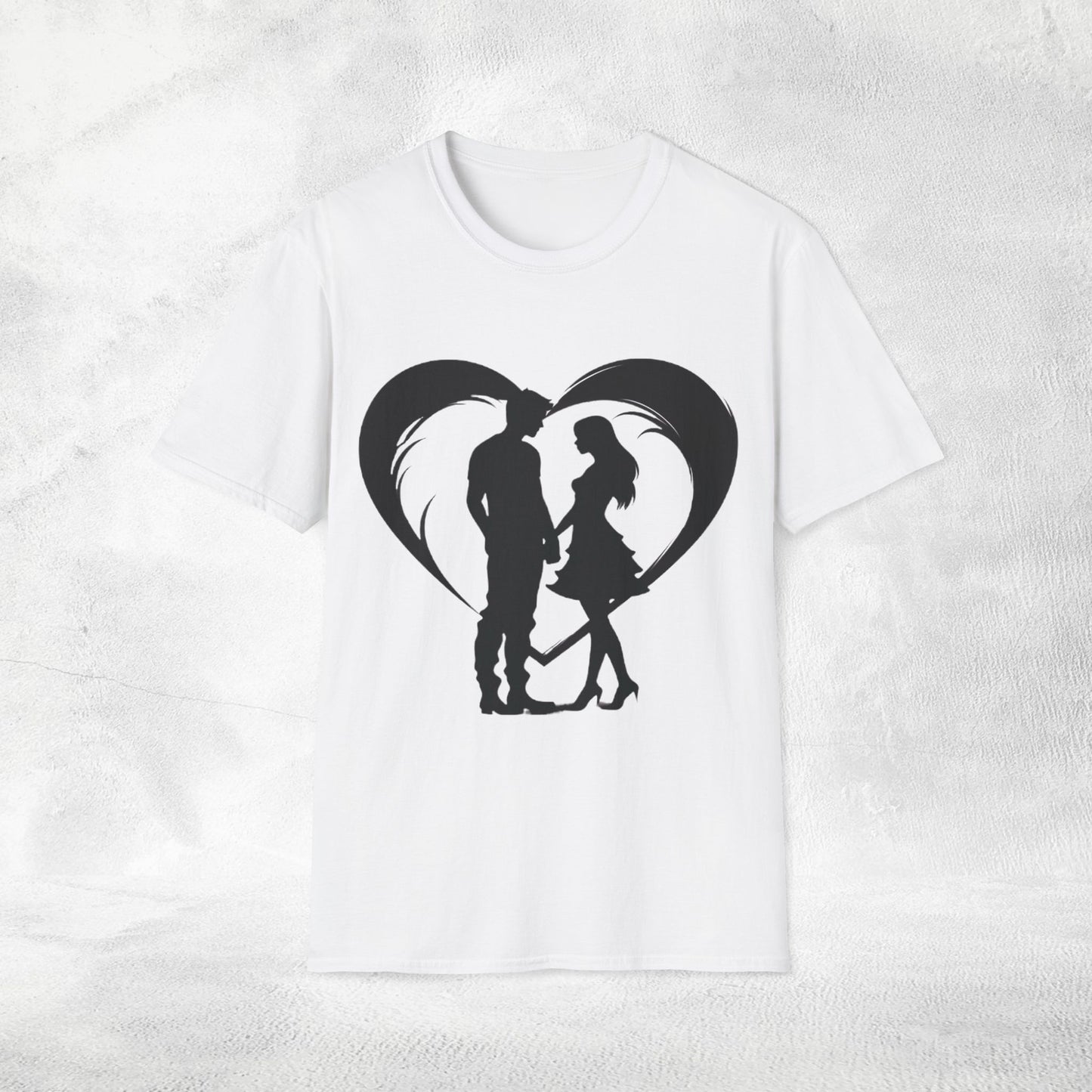 Unisex couples T-Shirt heart