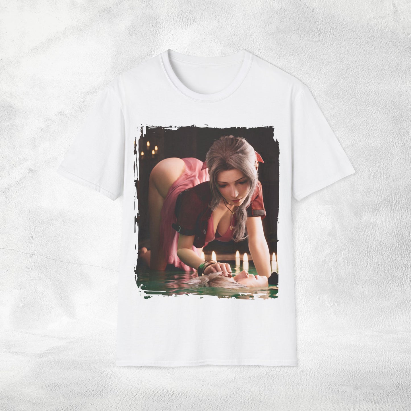 Unisex Gaming shirt Final Fantasy Aerith Gainsborough and Cloud Strife