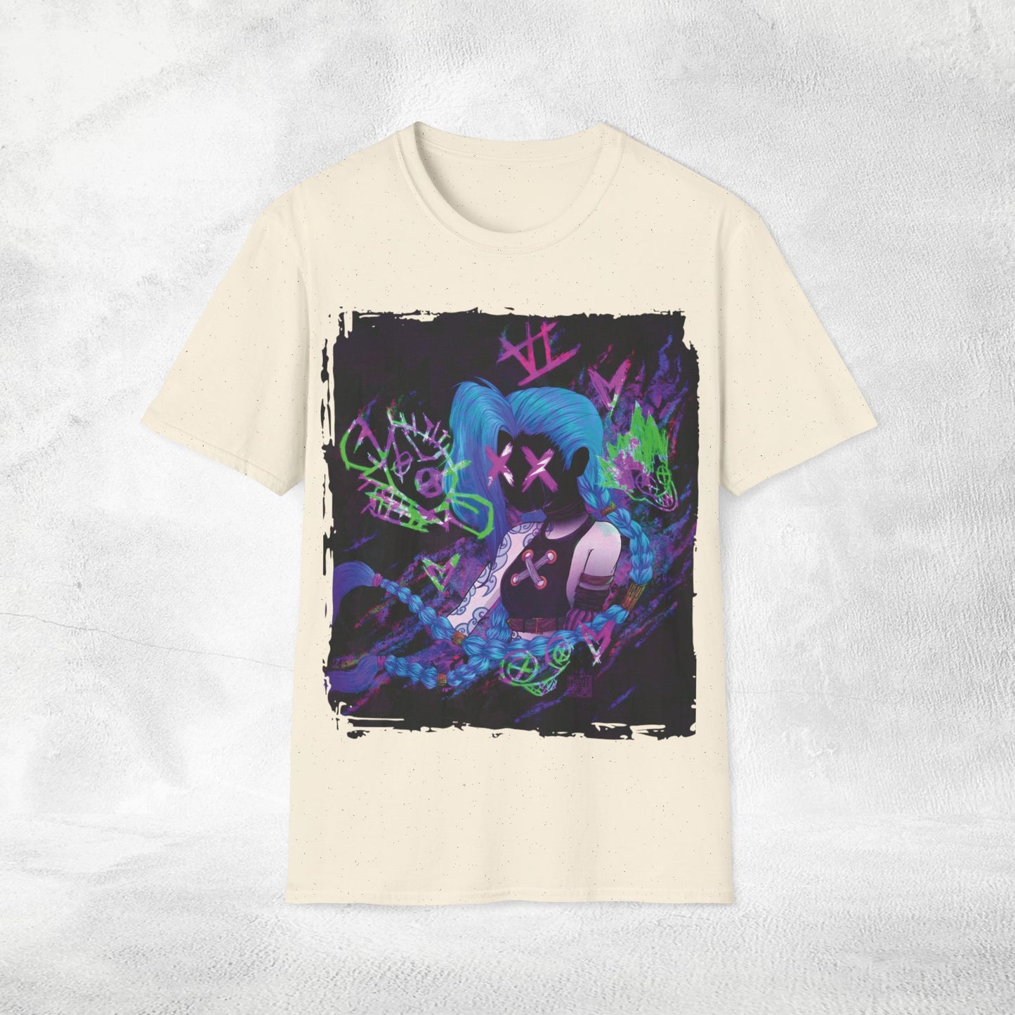 Unisex Gaming shirt Arcane Series LOL Jinx