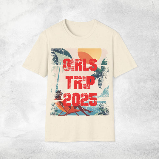 Womens T-shirt girls trip 2025